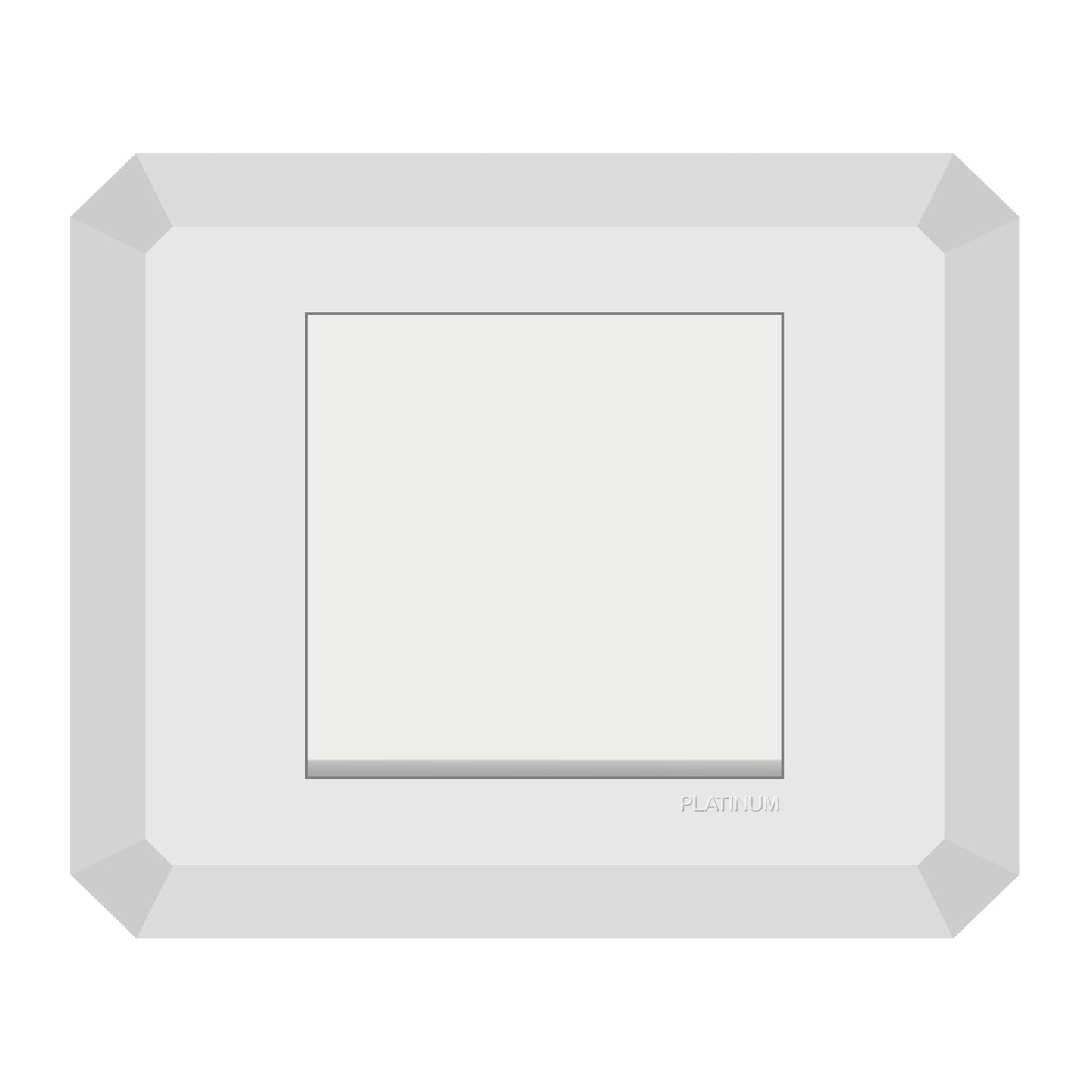 1 Gang 2 Way Switch with Plate (Platinum Electrical Wiring Devices)