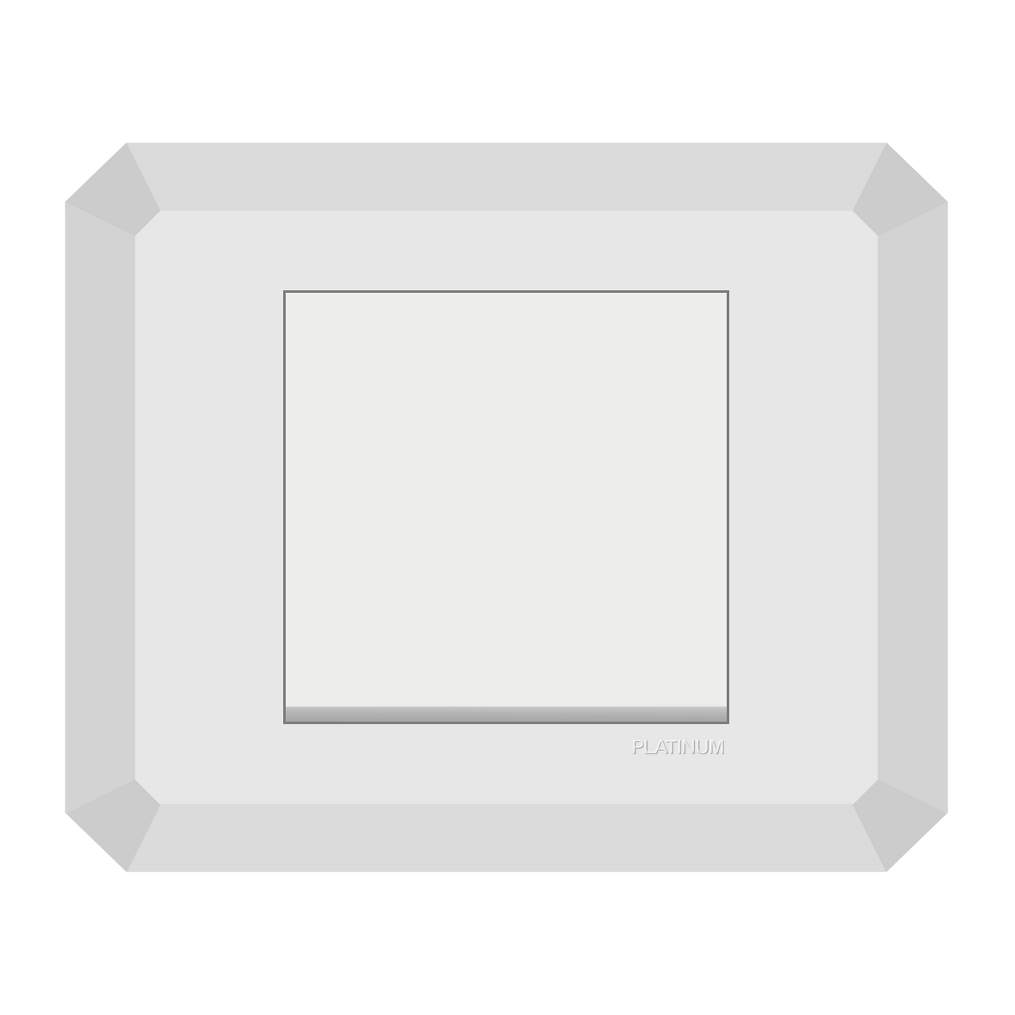 1 Gang 1 Way Switch with Plate (Platinum Electrical Wiring Devices)