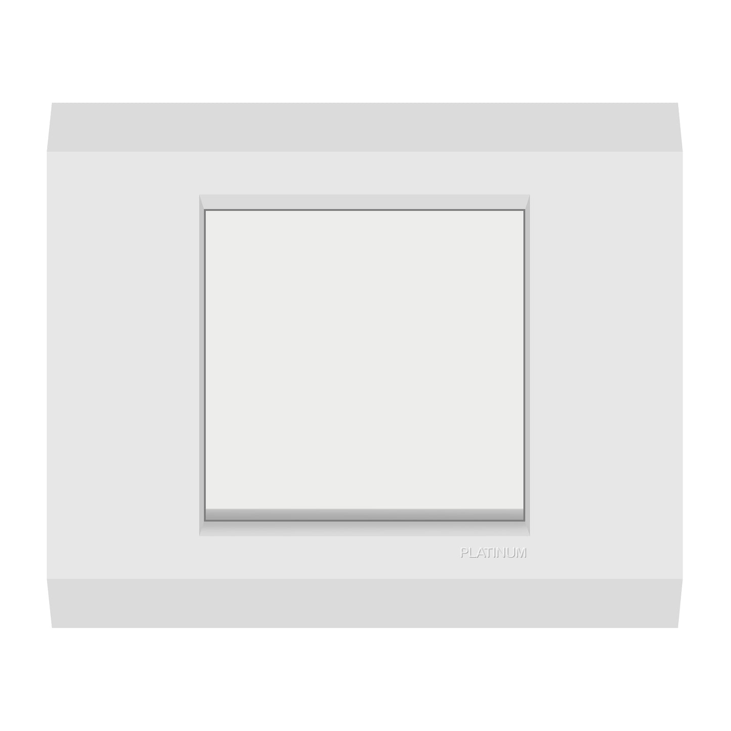 1 Gang 2 Way Switch with Plate (Platinum Electrical Wiring Devices)