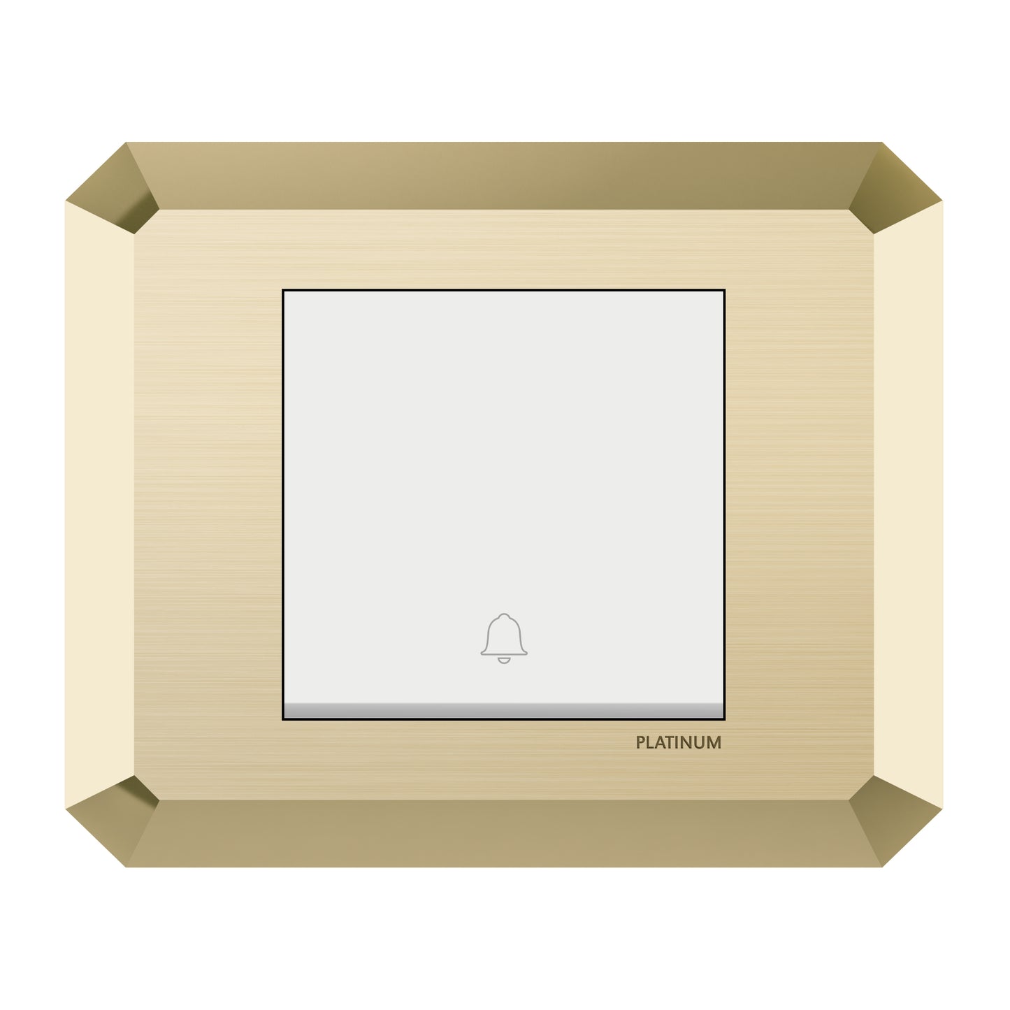 Bell Push with Plate (Platinum Electrical Wiring Devices)