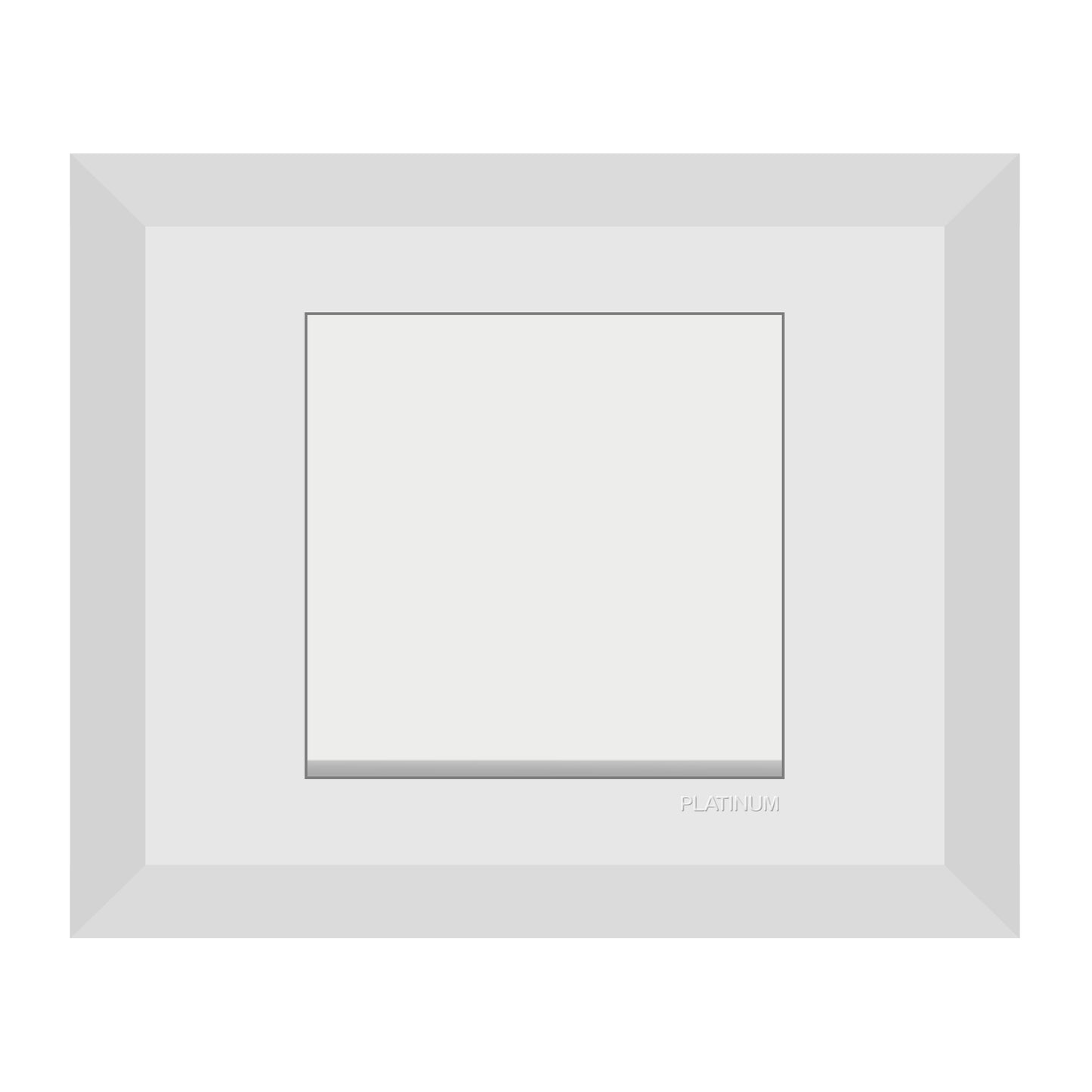 1 Gang 2 Way Switch with Plate (Platinum Electrical Wiring Devices)