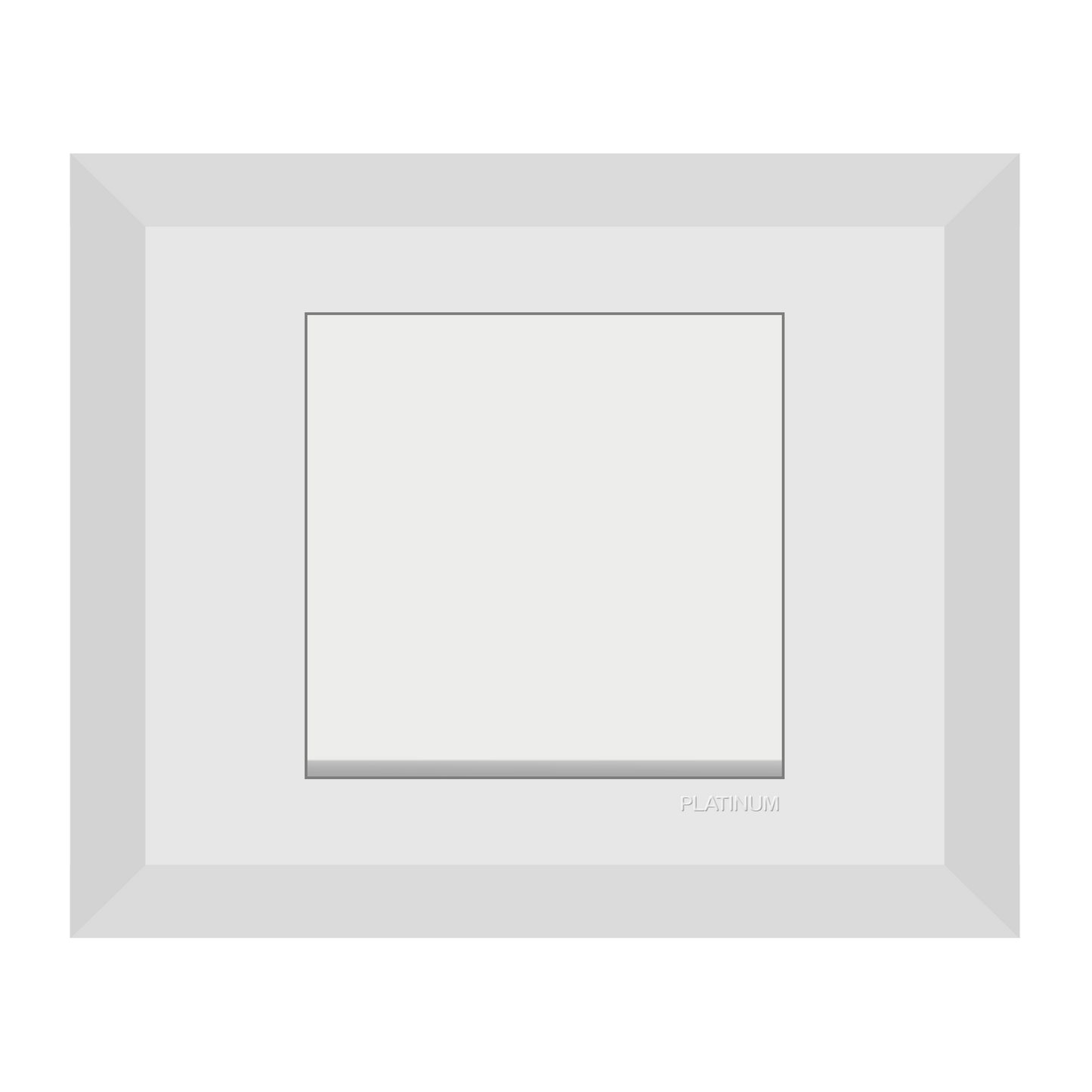 1 Gang 1 Way Switch with Plate (Platinum Electrical Wiring Devices)