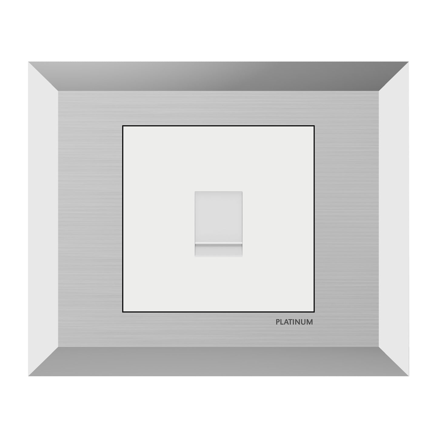 Computer Data Socket Cat5E with Plate (Platinum Electrical Wiring Devices)