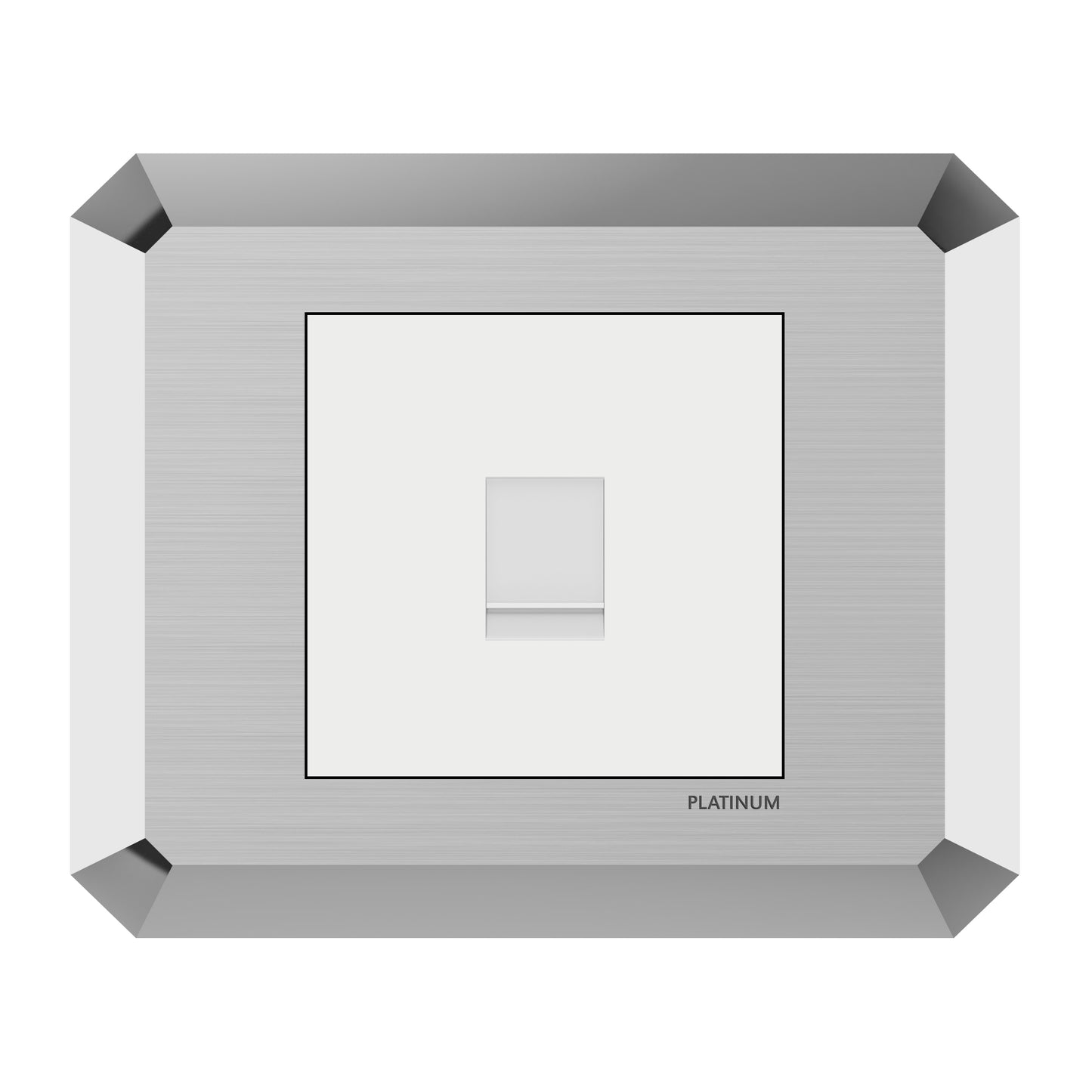 Computer Data Socket Cat5E with Plate (Platinum Electrical Wiring Devices)