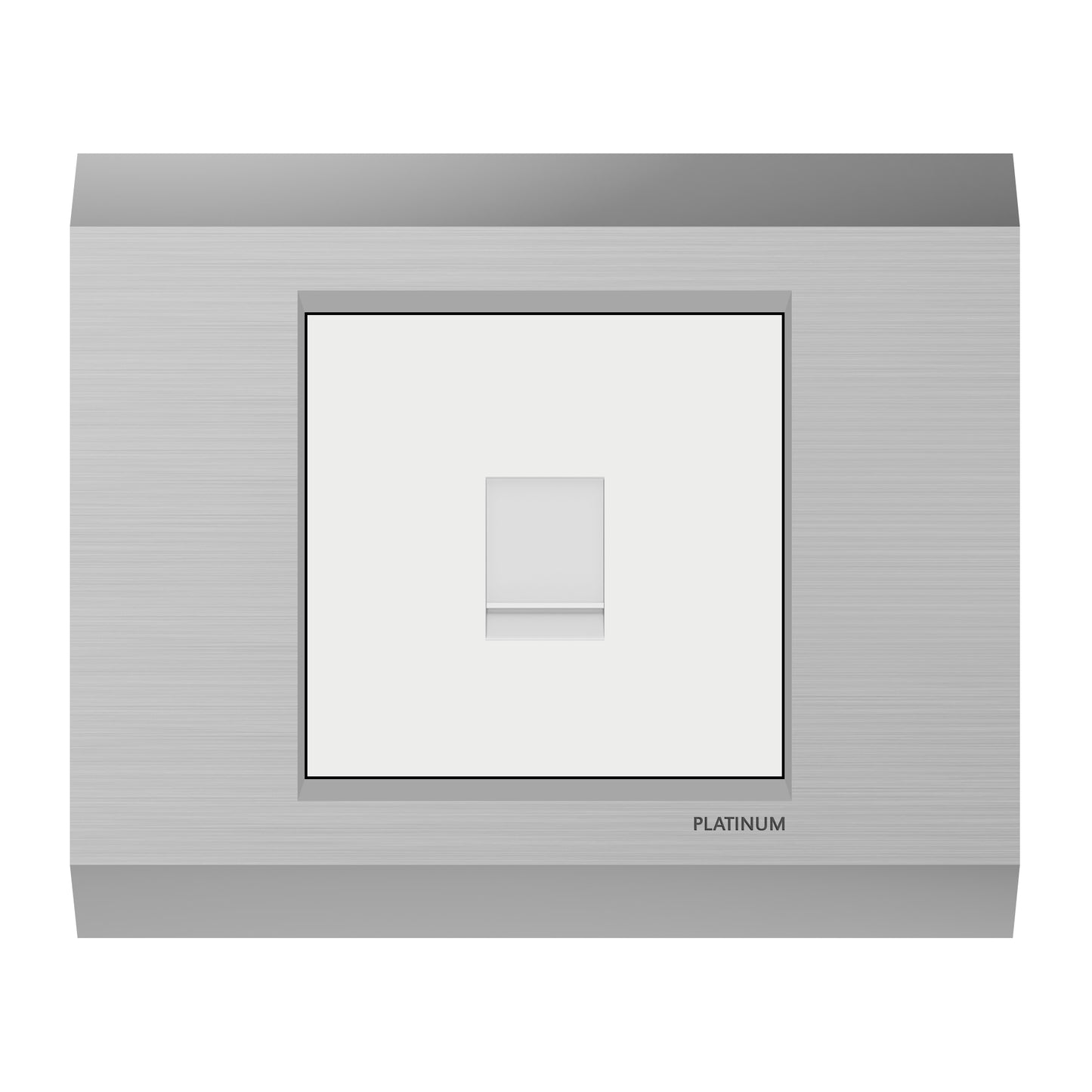 Computer Data Socket Cat5E with Plate (Platinum Electrical Wiring Devices)