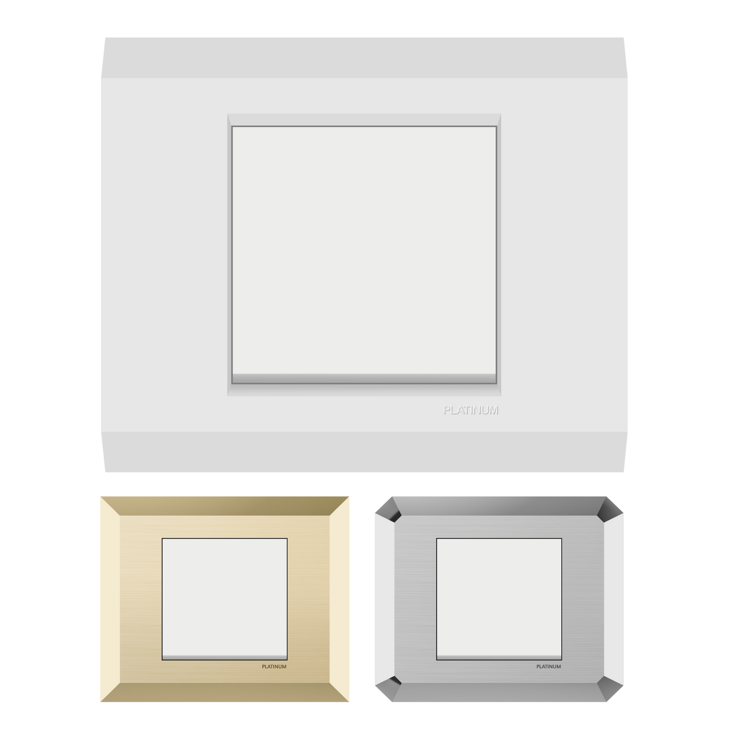 1 Gang 1 Way Switch with Plate (Platinum Electrical Wiring Devices)